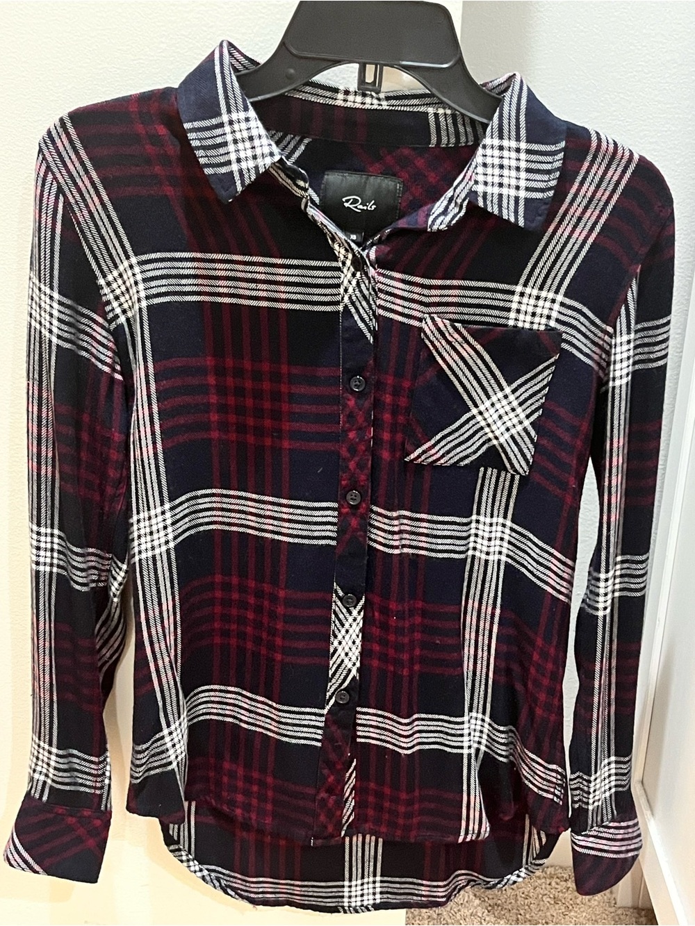 Rails Hunter Indigo Merlot XS Buttondown